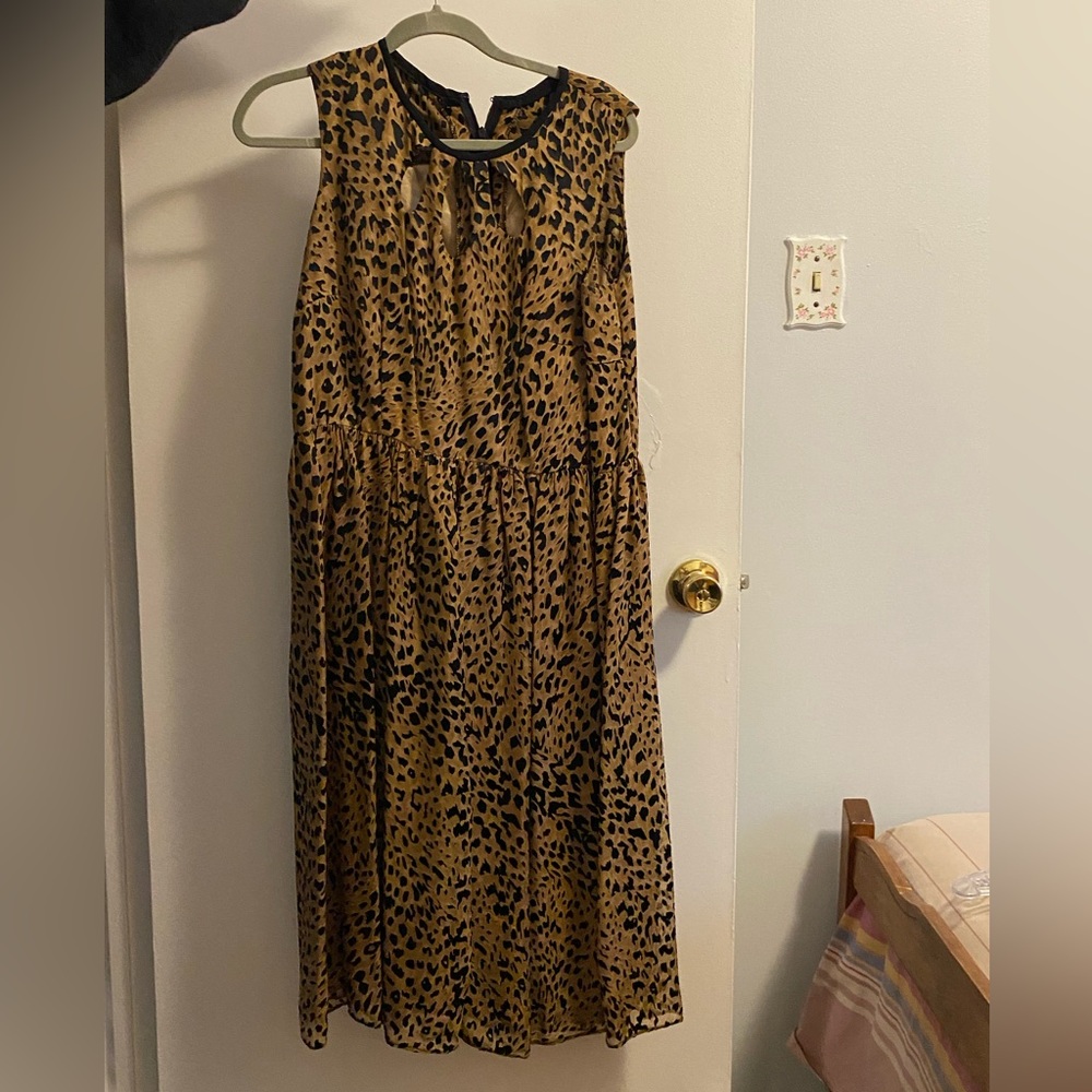 leopard print dress